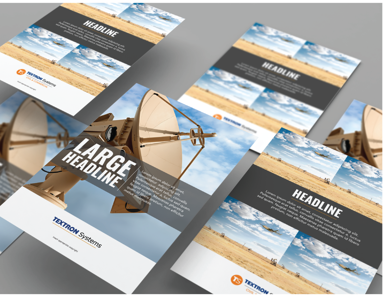 Company Rebrand product sheets