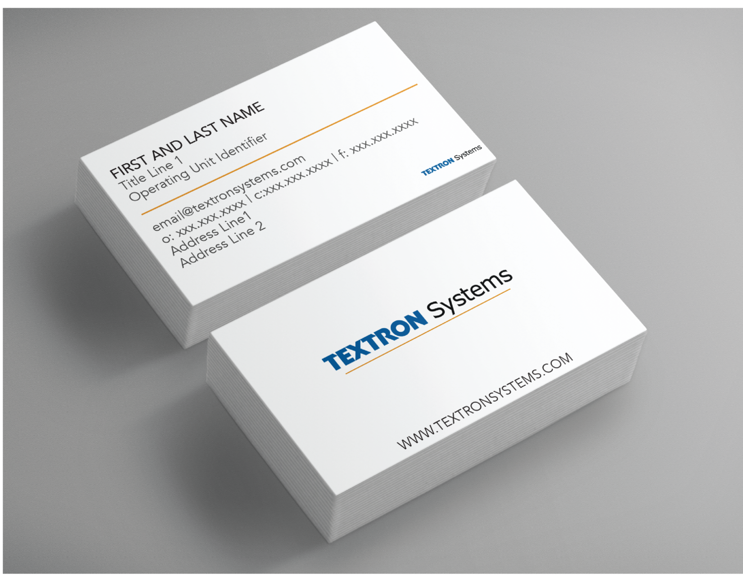 Company rebrand - business cards