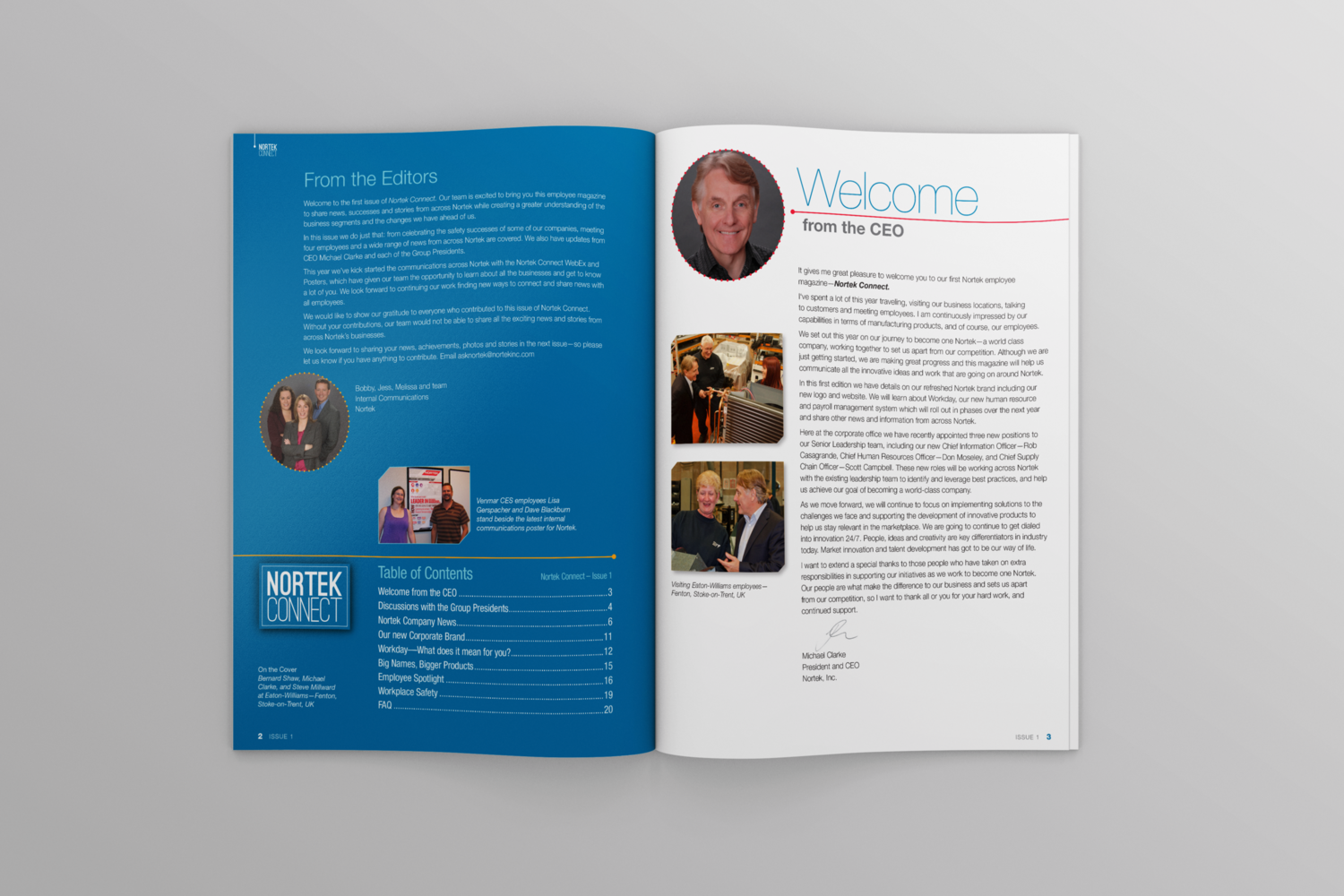 Nortek Connect Internal Communications Magazine