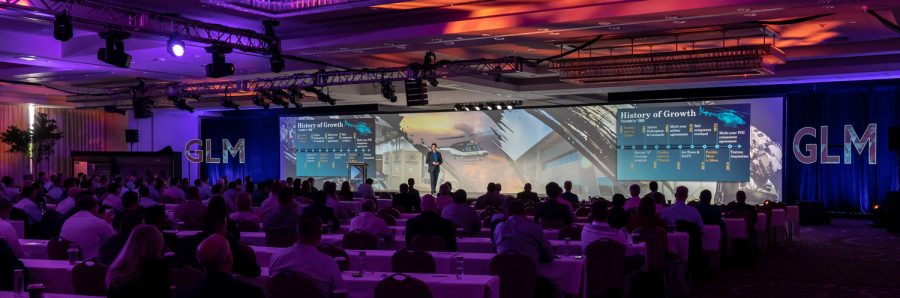 Global Leadership Meeting - man giving presentation