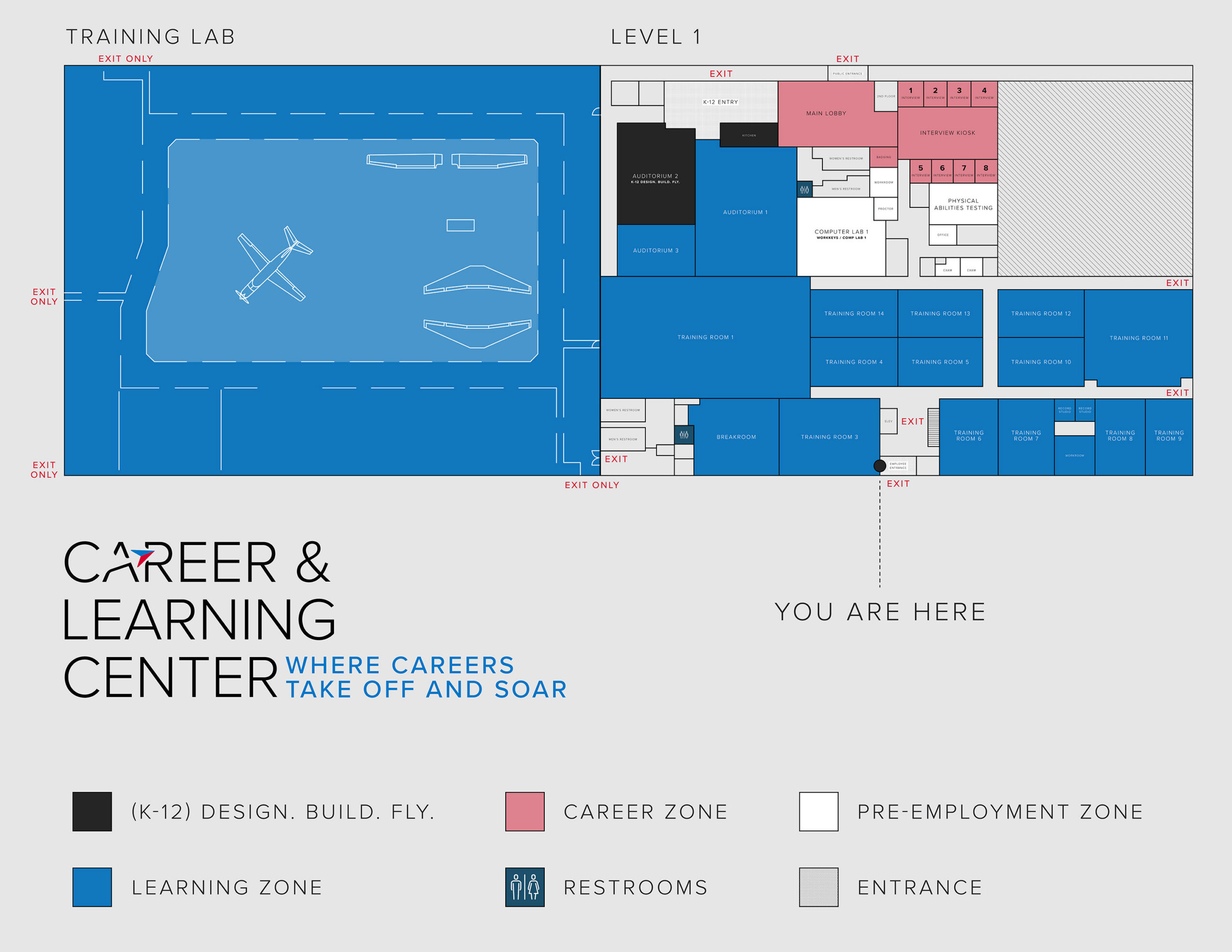 CLC Facility Map with Experience Zones