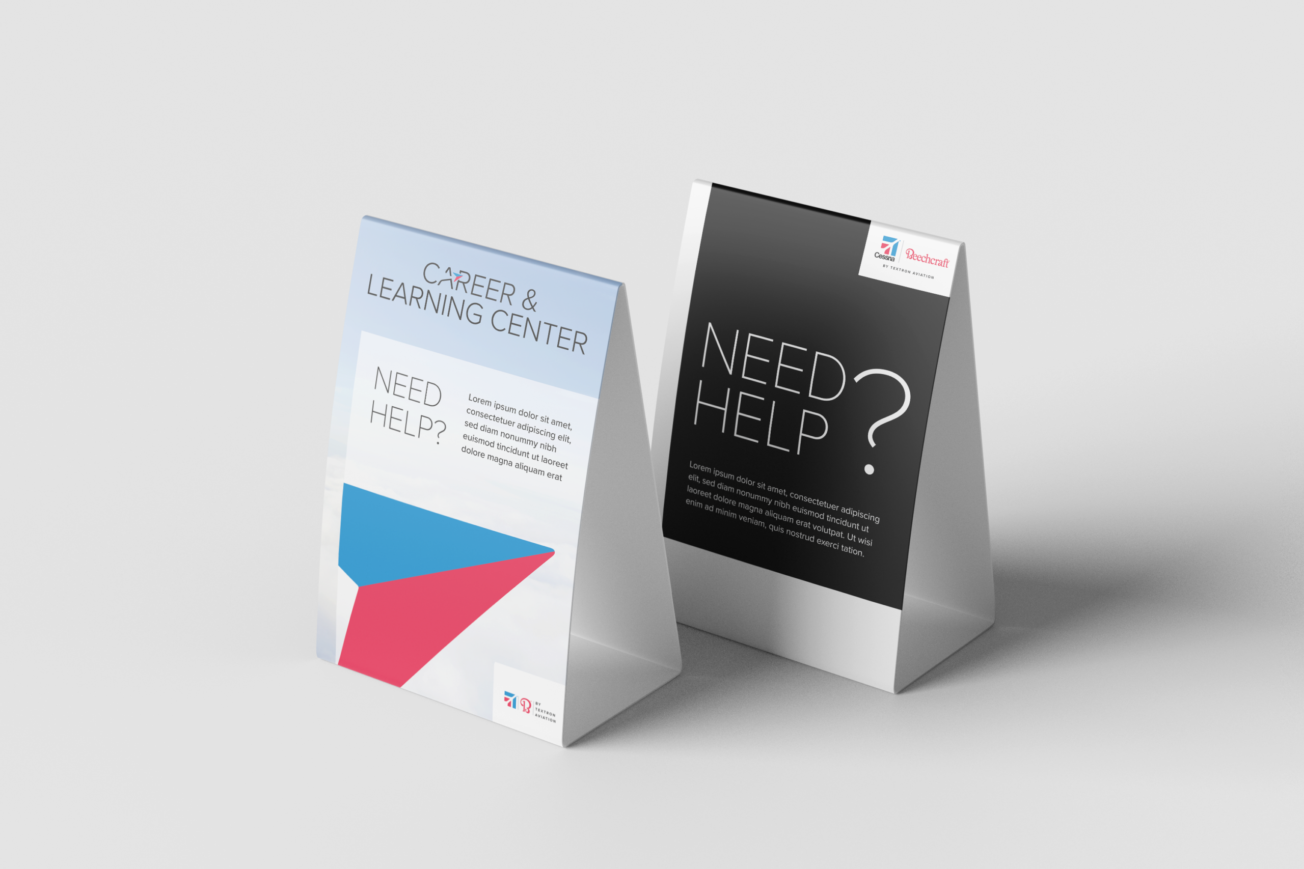 CLC Table Tents with Need Help Text