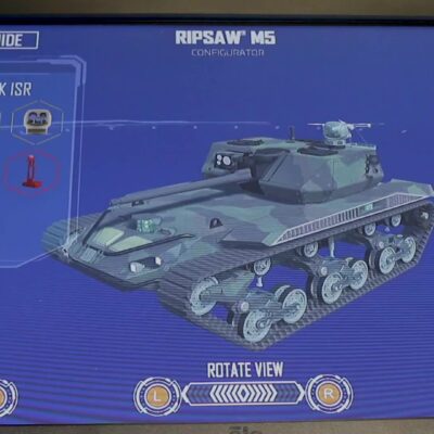 Touchscreen configurator Ripsaw M5